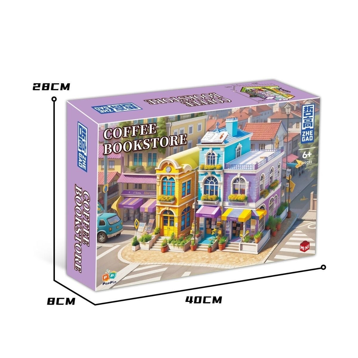 Coffee Bookstore – Set de Construcción Urbano con Cafetería y Librería | Maqueta Creativa de Bloques para Adultos y Jóvenes - taleblocks