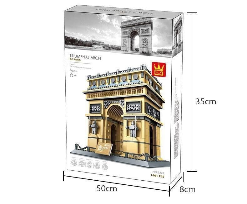 Arco del Triunfo de París – Set de Bloques 1.401 Piezas (Modelo 5223) - taleblocks