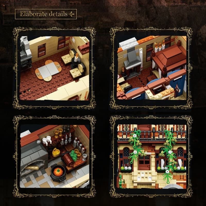 Balcón de Julieta. Romeo y Julieta – Set de Construcción Arquitectónico de 3800 Piezas - taleblocks