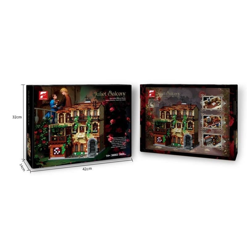 Balcón de Julieta. Romeo y Julieta – Set de Construcción Arquitectónico de 3800 Piezas - taleblocks