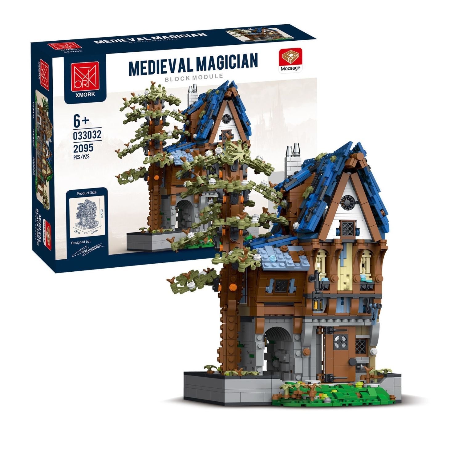 Casa del Mago Medieval – Set XMORK 2.095 Piezas (Modelo 033032) - taleblocks