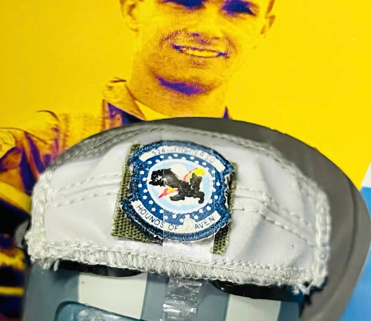 Casco piloto USAF HGU - 55 vintage Dragon Models – Helmet USAF 391st FS coleccionista militar - taleblocks