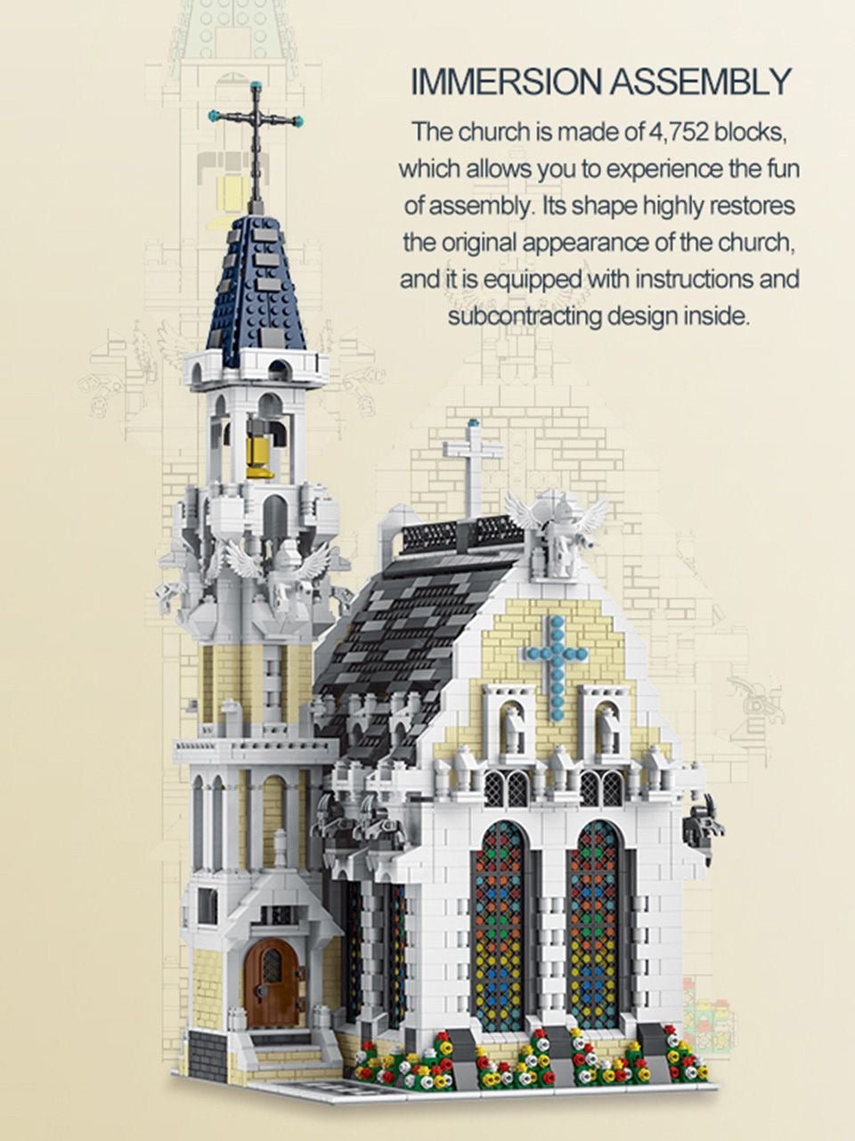 Catedral Medieval – Set de Construcción XMORK 4.752 Piezas (Modelo 033006) - taleblocks