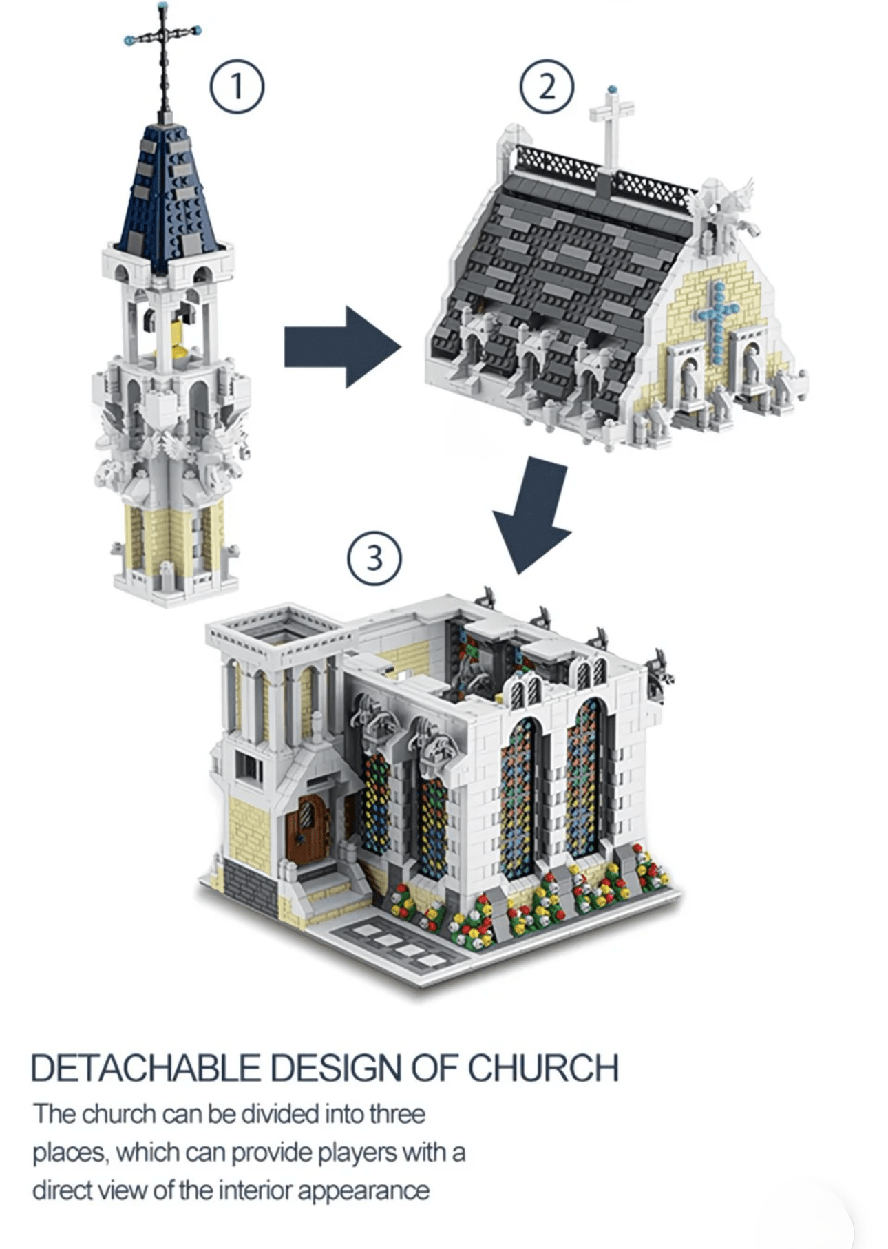 Catedral Medieval – Set de Construcción XMORK 4.752 Piezas (Modelo 033006) - taleblocks