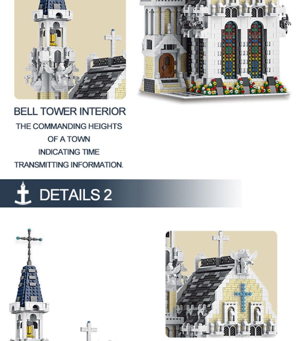 Catedral Medieval – Set de Construcción XMORK 4.752 Piezas (Modelo 033006) - taleblocks