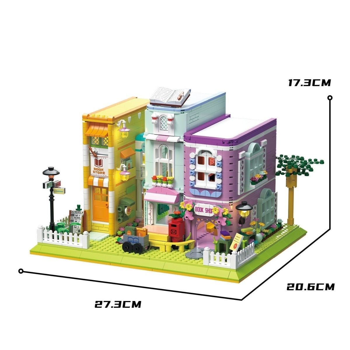 Coffee Bookstore – Set de Construcción Urbano con Cafetería y Librería | Maqueta Creativa de Bloques para Adultos y Jóvenes - taleblocks