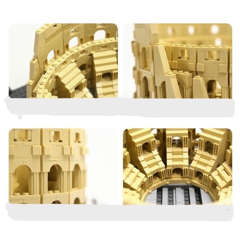Coloseo Romano – Réplica del Coliseo de Roma, 1.756 piezas - taleblocks