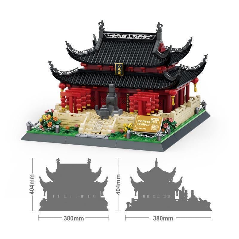 Confucius Temple – Templo Tradicional Chino de 966 Piezas | Set de Construcción Cultural para Adultos y Coleccionistas - taleblocks
