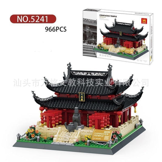 Confucius Temple – Templo Tradicional Chino de 966 Piezas | Set de Construcción Cultural para Adultos y Coleccionistas - taleblocks