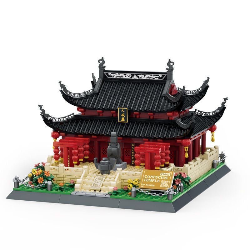 Confucius Temple – Templo Tradicional Chino de 966 Piezas | Set de Construcción Cultural para Adultos y Coleccionistas - taleblocks
