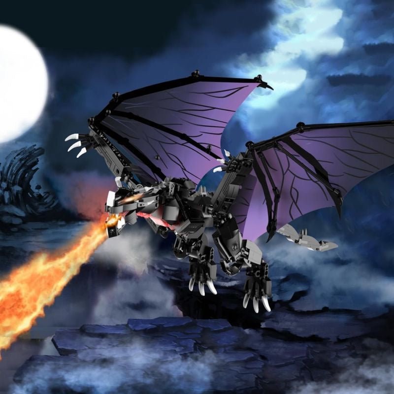 Dragón Negro – Set de Construcción 589 Piezas (Edad 8+) - taleblocks