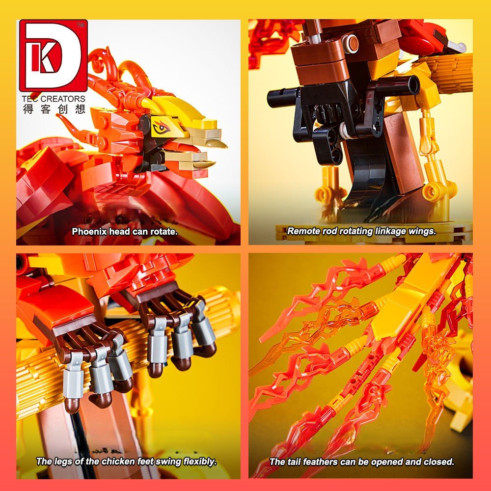 Fénix de Fuego – Set DK 939 Piezas (Modelo 7032) - taleblocks