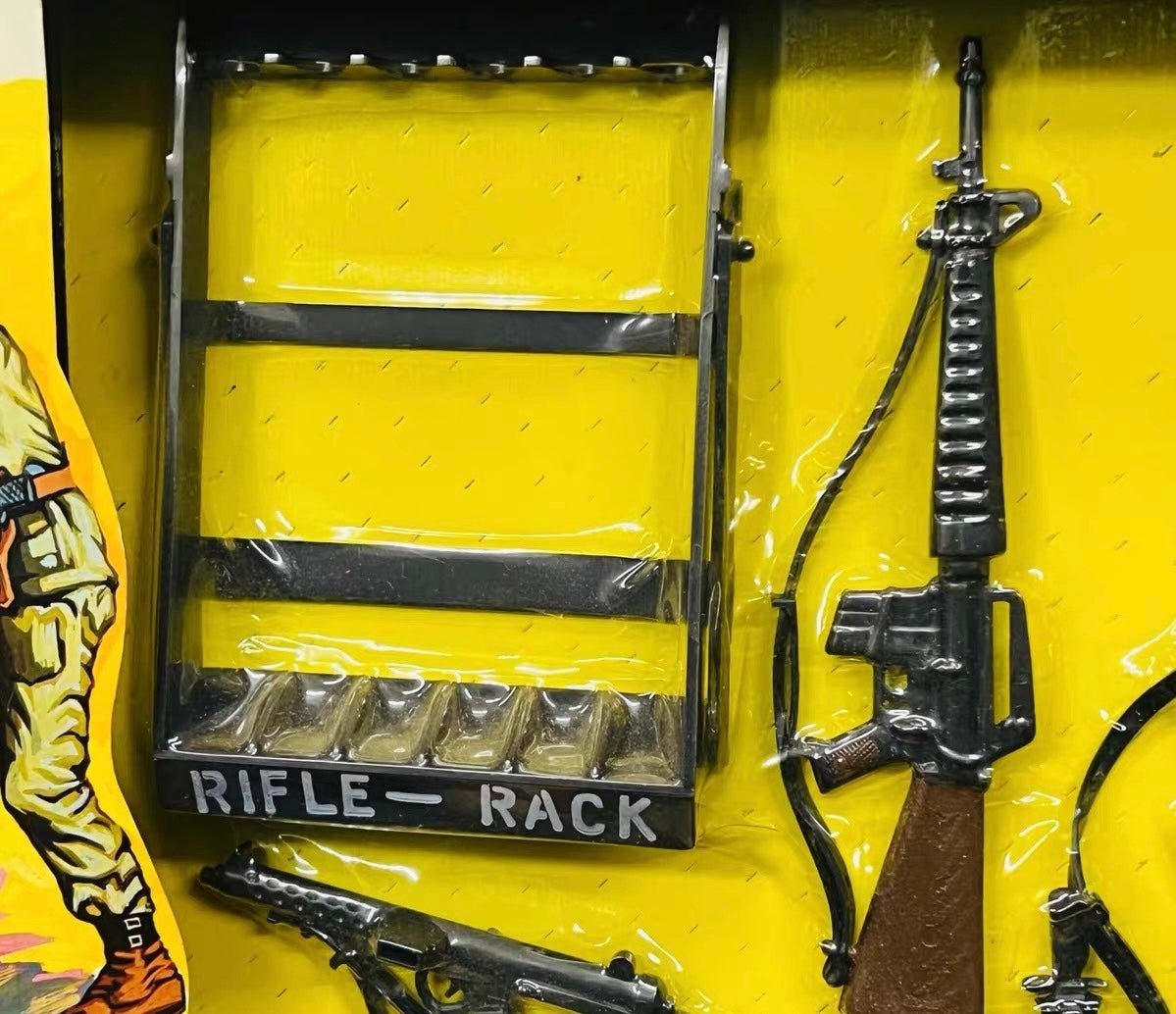 Geyperman Vintage Accesorios Armero Rifle Rack en Caja Original | Juguete Coleccionista Años 70 - taleblocks