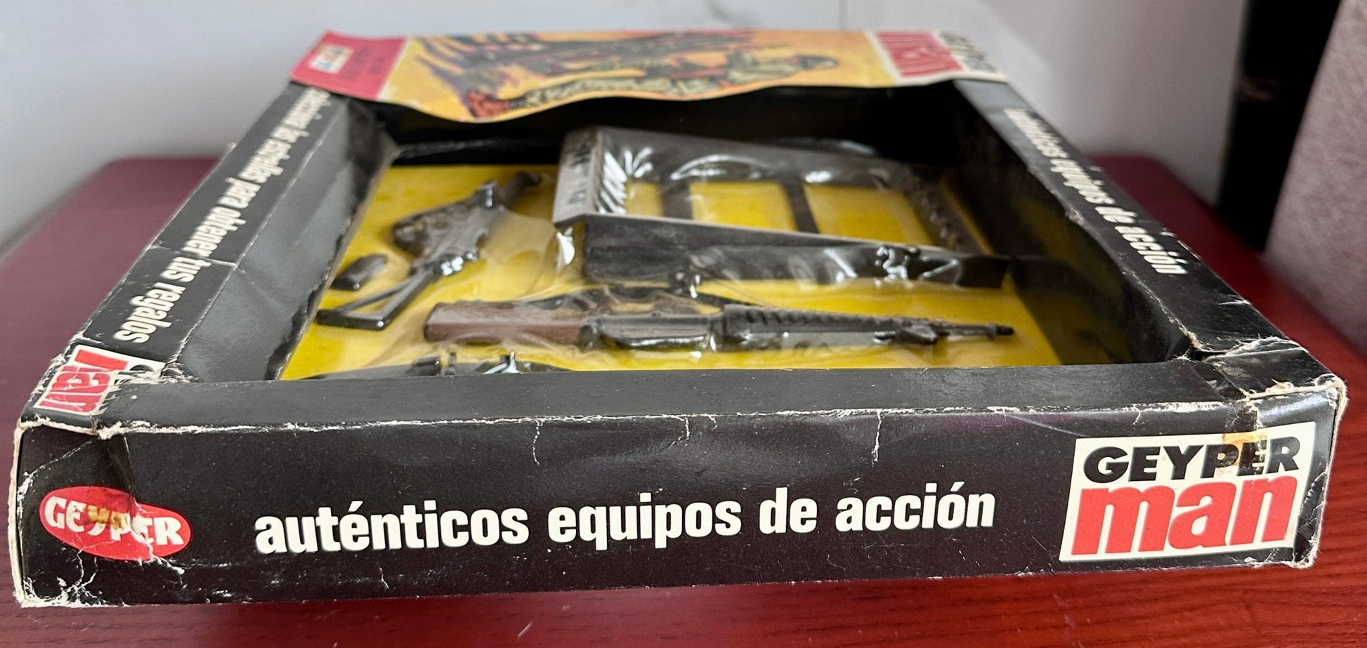 Geyperman Vintage Accesorios Armero Rifle Rack en Caja Original | Juguete Coleccionista Años 70 - taleblocks