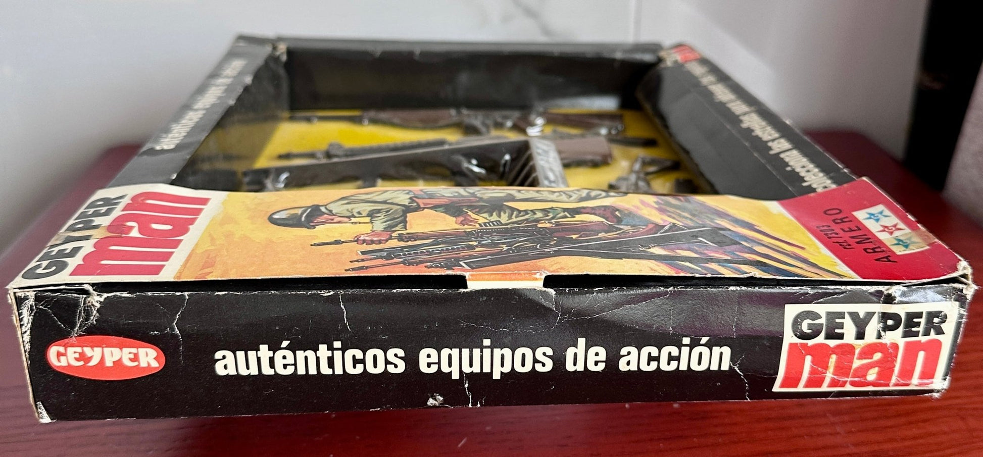 Geyperman Vintage Accesorios Armero Rifle Rack en Caja Original | Juguete Coleccionista Años 70 - taleblocks