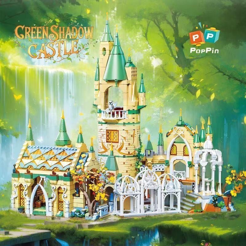 Green Shadow Castle – Castillo élfico con 1555 Piezas | Set de Construcción Arquitectónico para Adultos y Coleccionistas - taleblocks