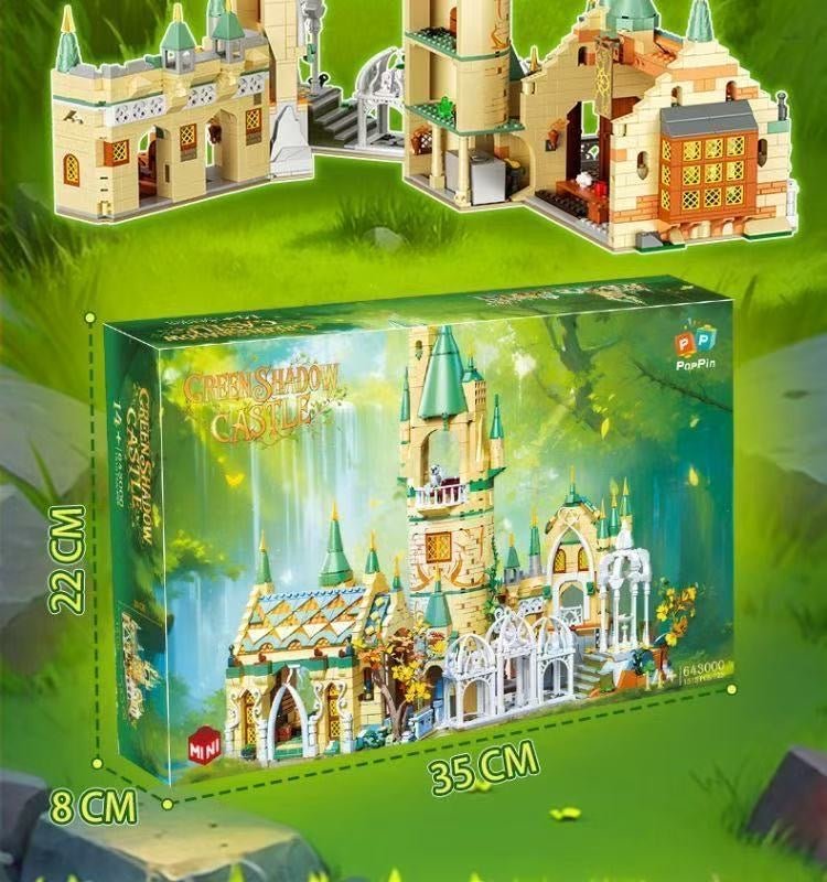 Green Shadow Castle – Castillo élfico con 1555 Piezas | Set de Construcción Arquitectónico para Adultos y Coleccionistas - taleblocks