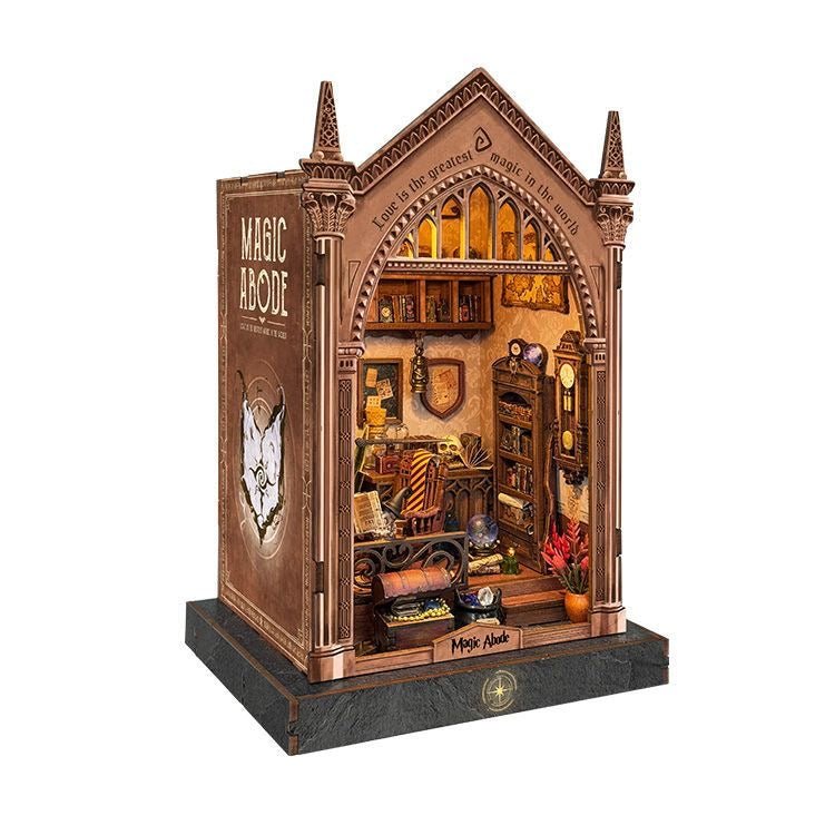 Magic House Book Nook Kit – Miniature Fantasy Bookshelf Insert - taleblocks