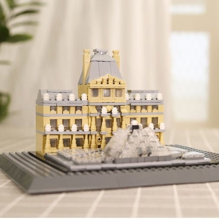 Museo del Louvre de París – Set de Bloques Arquitectónicos 821 Piezas (Modelo WANGE 4213) - taleblocks