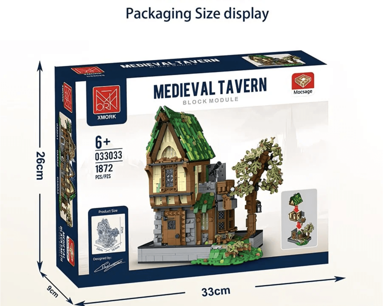 Taberna Medieval – Set XMORK 1.872 Piezas (Modelo 033033) - taleblocks