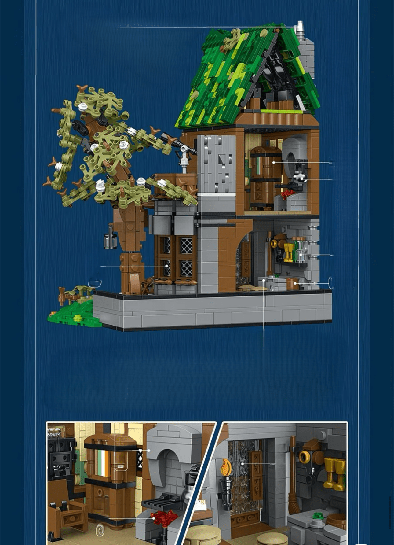 Taberna Medieval – Set XMORK 1.872 Piezas (Modelo 033033) - taleblocks