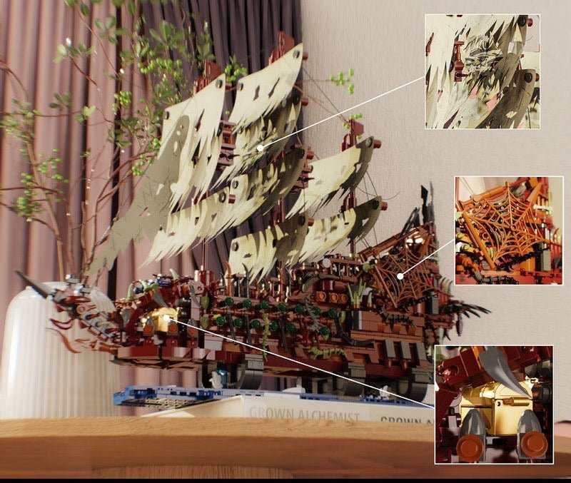 The Flying Dutchman – Barco Fantasma de 2159 Piezas | Set de Construcción Pirata para Adultos Coleccionistas - taleblocks